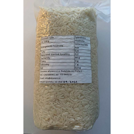 Basmati rýže Sivaris, 1000g