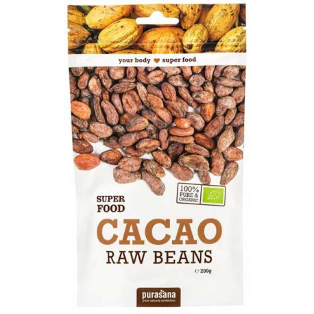 Bio Cacao Beans, kakaové boby neloupané 250g