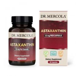 Organic Astaxanthin, 12 mg, 30 kapslí