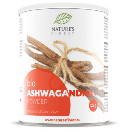 Ashwagandha Powder 125g Bio, Nutrisslim