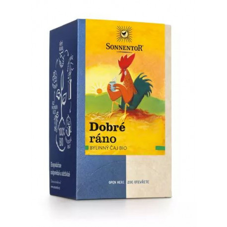 Sonnentor, Dobré ráno porcovaný dvoukomorový, 27 g, BIO