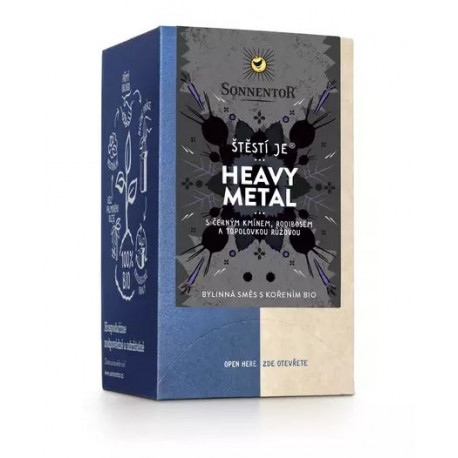 Sonnentor, Štěstí je Heavy Metal porcovaný dvoukomorový, 27 g, BIO