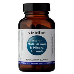High Five Multivitamin & Mineral Formula 60 kapslí, Viridian