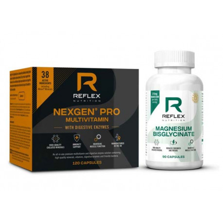 Nexgen® PRO, Digestive Enzymes 120 kapslí + Albion Magnesium 90 kapslí