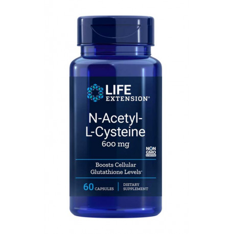 N-Acetyl-L-cystein, NAC, 600 mg, 60 kapslí