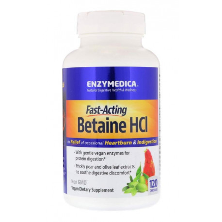 Betaine HCL 600 mg 120 kapslí