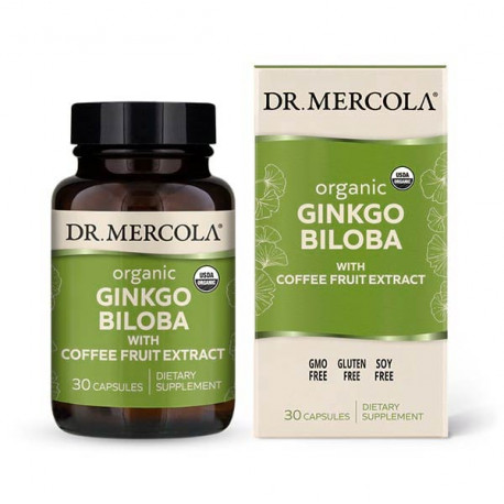 Ginkgo Biloba, Coffee Fruit Extrakt, 30 kapslí