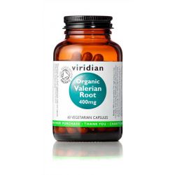 Organic Valerian Root 400mg, kozlík lékařský, 60 kapslí