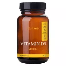 Vitamín D3, cholekalciferol 2000 IU, 90 kapslí