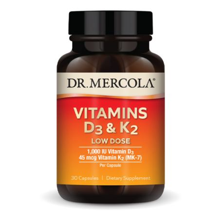 Vitamín D3 1000 IU, K2 45 µg, 30 kapslí
