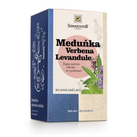 Meduňka Verbena Levandule bylinná směs bio 23,4 g porcovaný