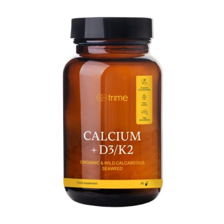 Calcium z mořských řas + vitamíny D3&K2, 90 kapslí