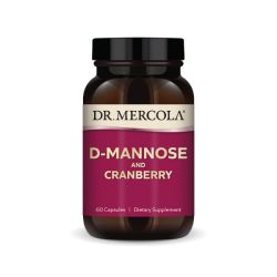 D-Mannose and Cranberry Extract, 500 mg, 60 kapslí