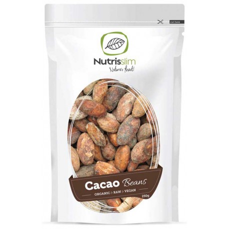 Bio Cacao Beans, kakaové boby neloupané 250g