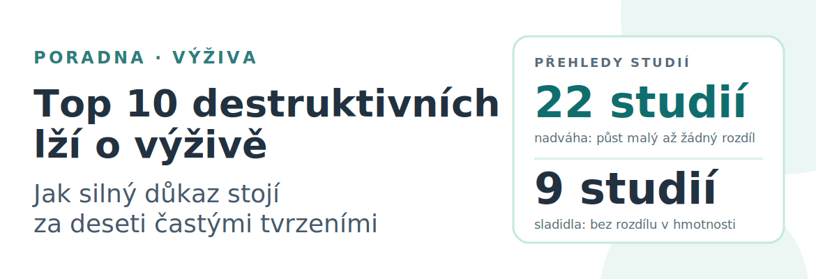 Top 10 destruktivních lží o výživě
