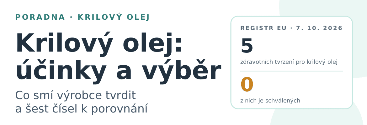Krilový olej (krill oil): jaké účinky smí výrobce uvádět a 6 bodů, podle kterých ho vybrat