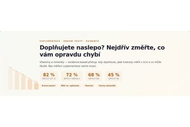 Vitam&iacute;ny naslepo = vyhozen&eacute; pen&iacute;ze. Jak suplementovat chytře.
