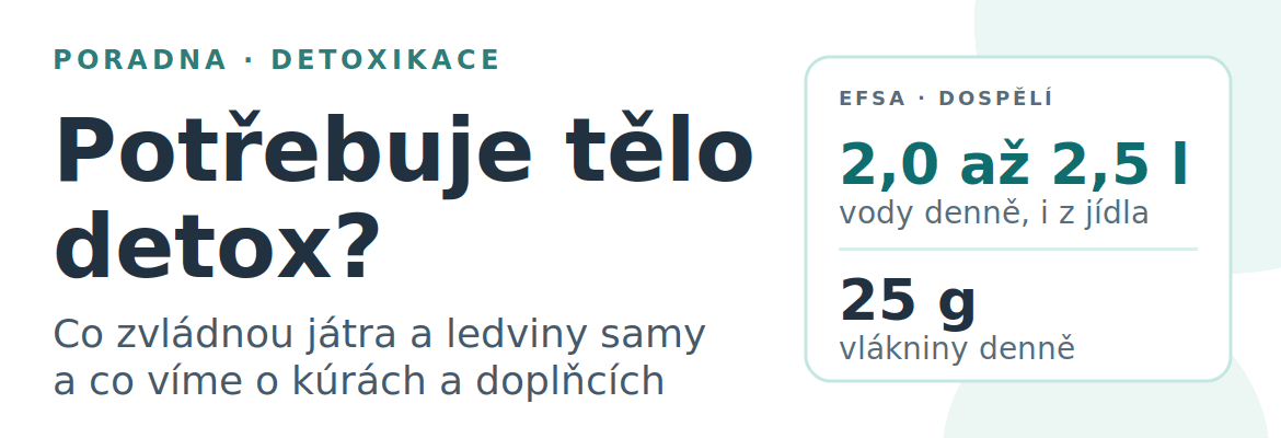 Detoxikace organismu: co tělo zvládá samo a co víme o detox kúrách a doplňcích