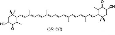 astaxanthin molekula